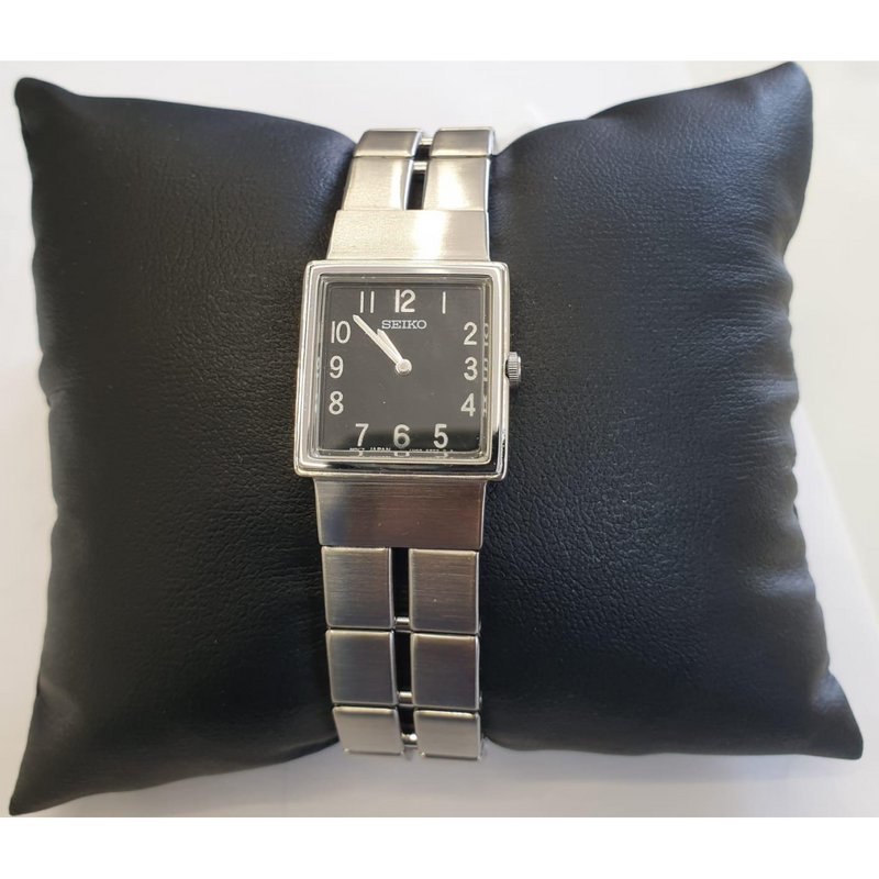 Seiko Ladies Hardlex Crystal Black Face Dial Watch SXJX13P1  - CLEARANCE NEEDS RE-BATTERY