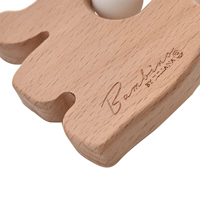 Bambino Elephant Teething Toy Grey