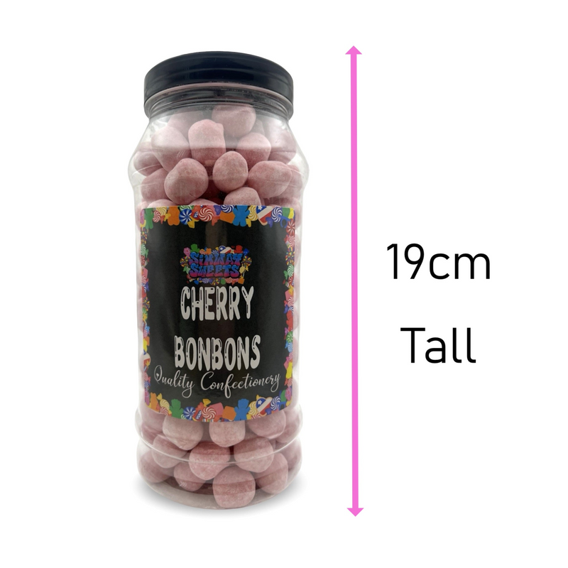 Cherry Flavour BonBons Retro Sweets Bon Bons Gift Jar - 750g
