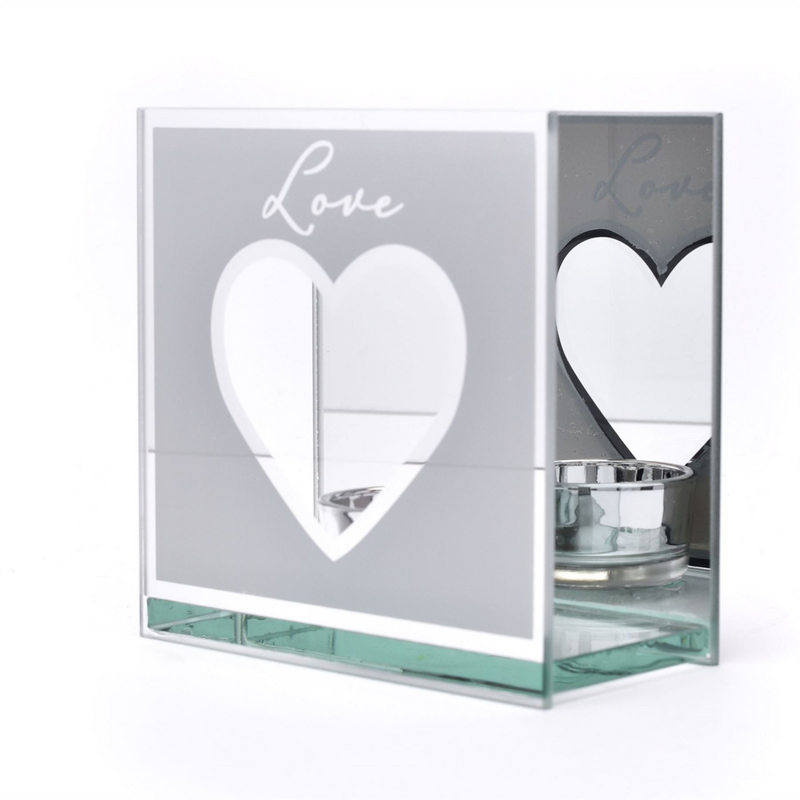 Amore Mirror Border Tea Light Holder "Love"
