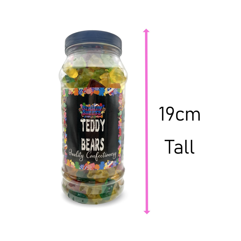 Gummy Teddy Bears Jelly Gummy Retro Sweets Gift Jar - 850g