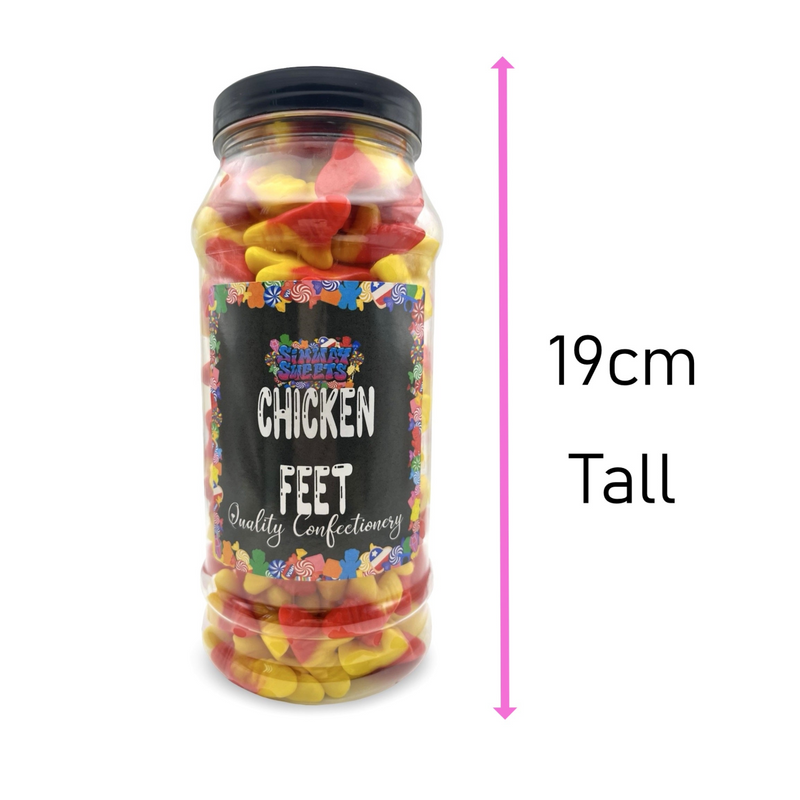 Chicken Feet Retro Gummy Sweets Gift Jar - 705g