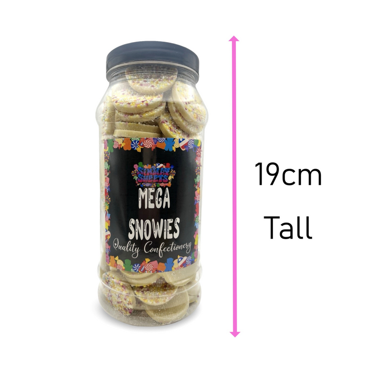 White Chocolate Mega Jazzies Retro Sweets Gift Jar - 625g