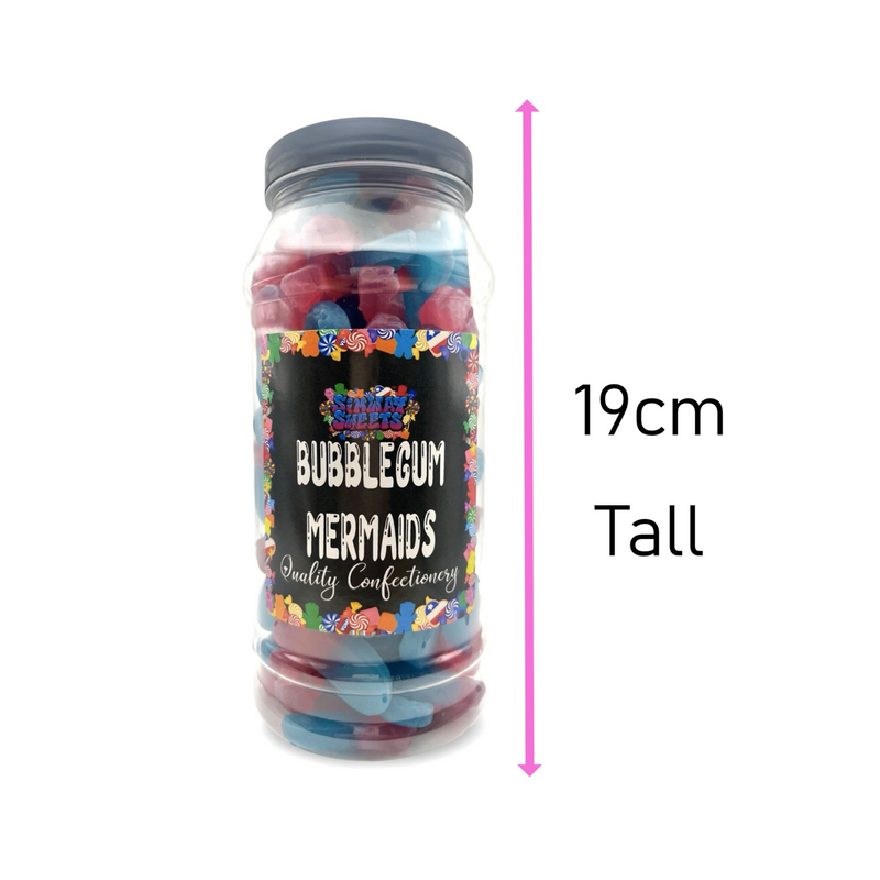 Bubblegum Mermaids Jelly Gummy Retro Sweets Gift Jar - 690g