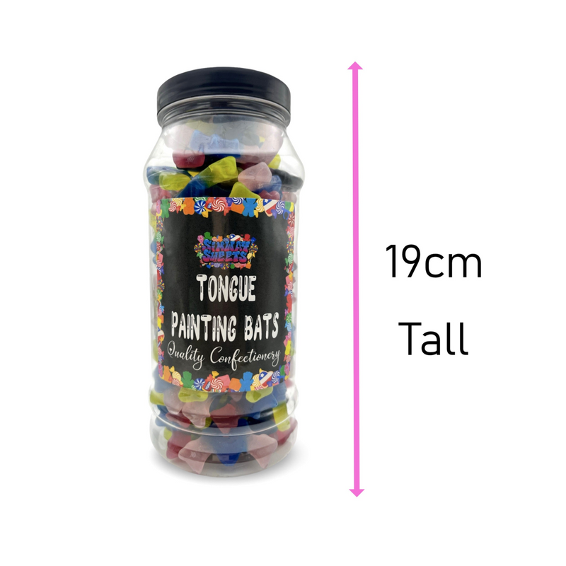 Tongue Painter Bats Retro Sweets Gift Jar - 615g