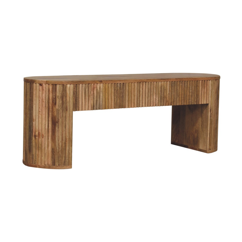 Artisan Furniture Solid Wood Soba Straight Media Unit, Beige