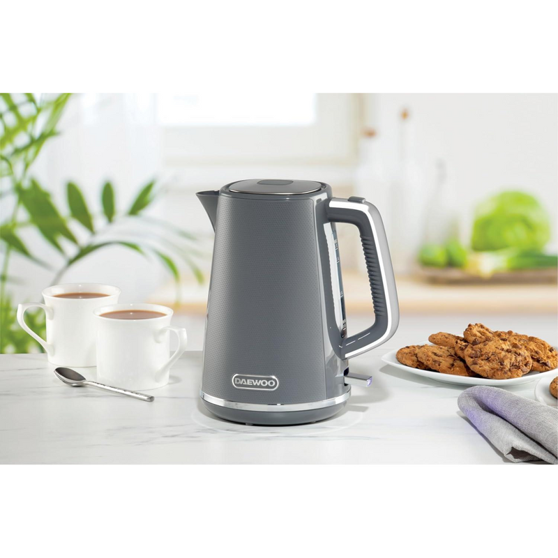 Daewoo Stirling 1.7L Jug Kettle 3000w Grey SDA2631