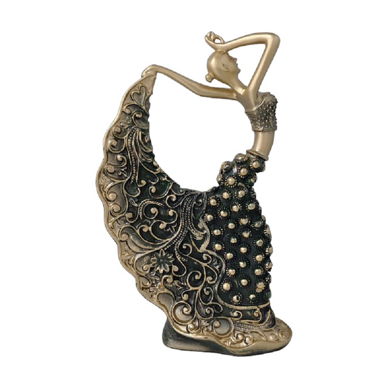 Indian Dancer Sculptures Stylish Design Resin Peacock Dancer Resin Peacock Dancer Handicraft for Bedroom Living Room