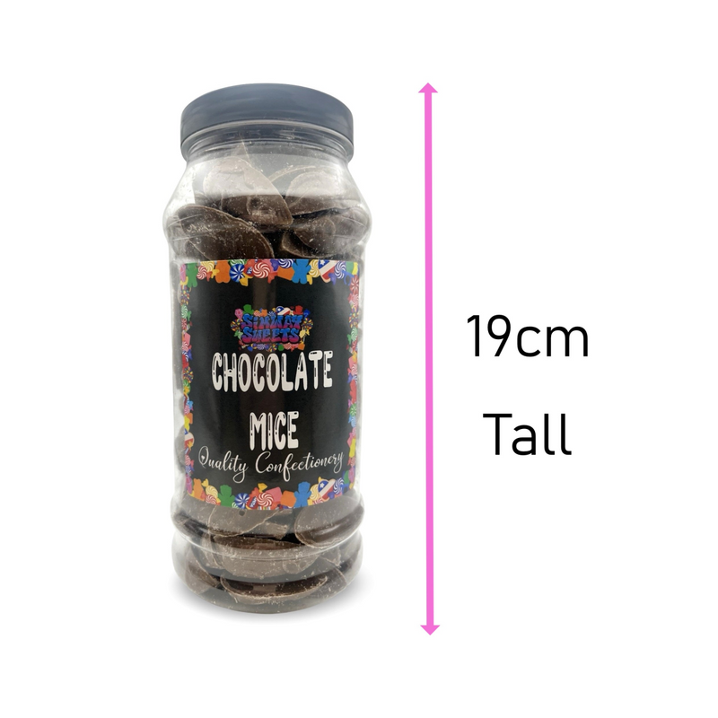 Milk Chocolate Mice Retro Sweets Gift Jar - 705g