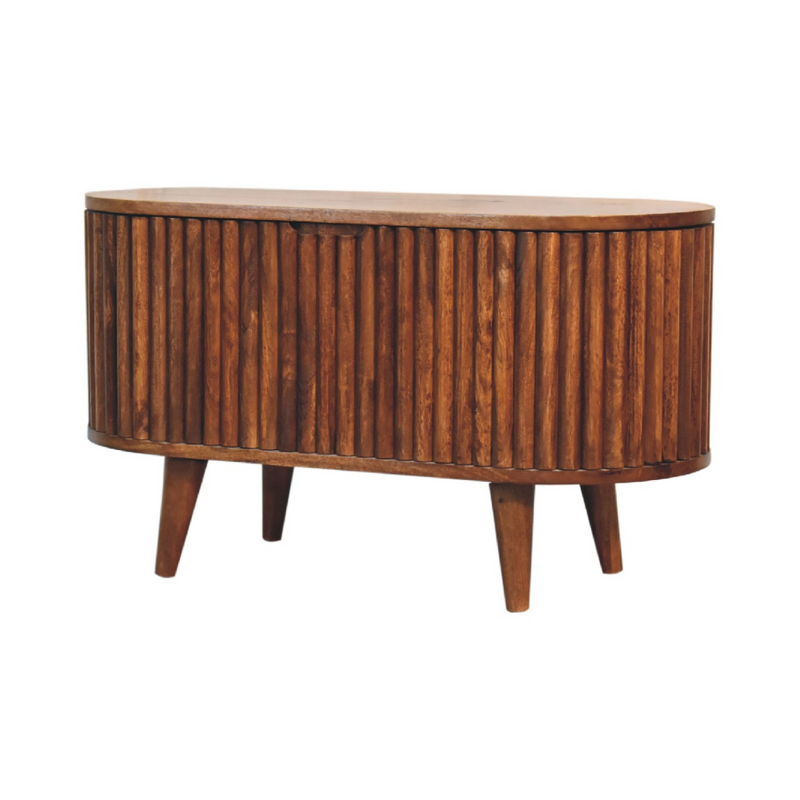 Artisan Furniture Solid Wood Reeve Lid-up Blanket Box, Light Brown