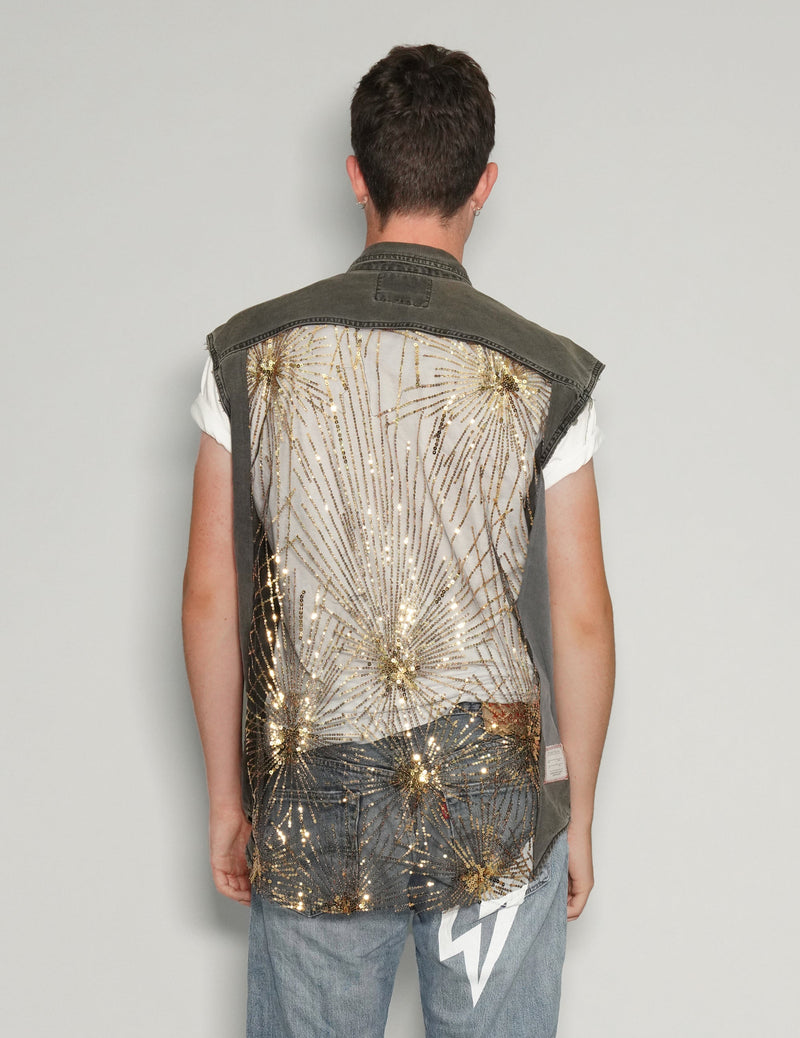 Party Back Denim Vest