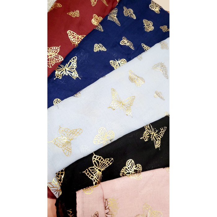 Mini Butterfly Shimmer Scarf Pack of 12