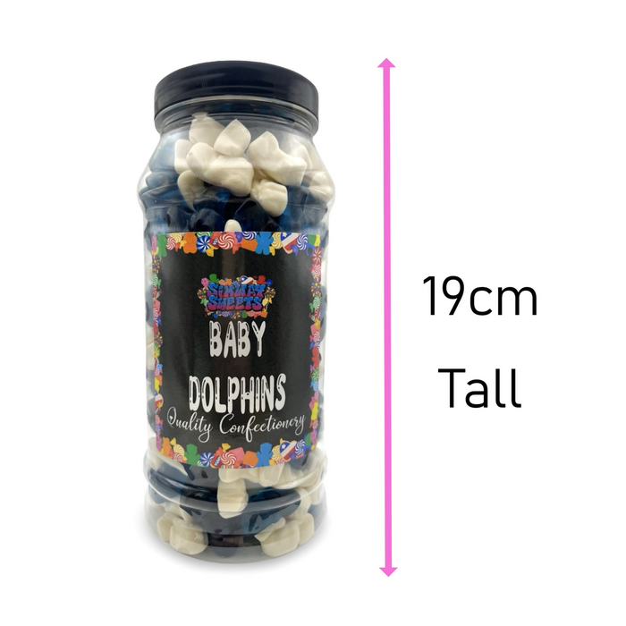 Baby Dolphins Jelly Gummy Retro Sweets Gift Jar - 800g