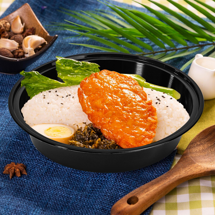 VINSANI 30pk ROUND 1 COMPARTMENT MEAL PREP CONTAINERS 1010494