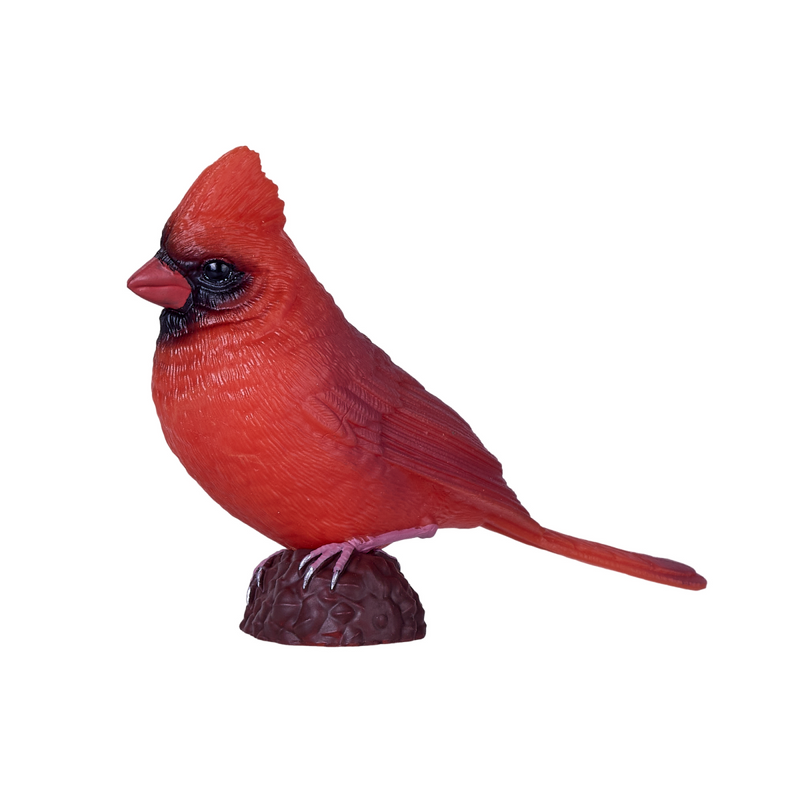 Red Cardinal Mojo Mojo Garden Hand Painted Bird