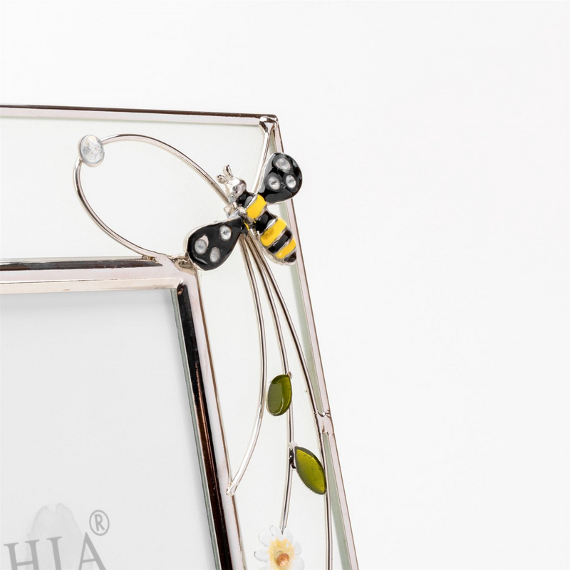 Sophia Classic Glass & Wire Bumble Bee Frame 5" x 7"