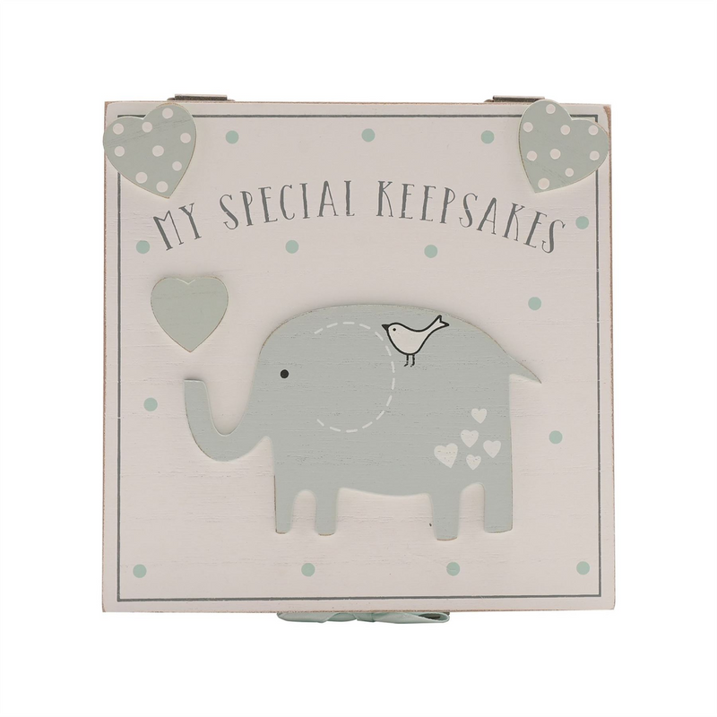 'Petit Cheri' My Special Keepsake Box 16cm x 16cm - Blue