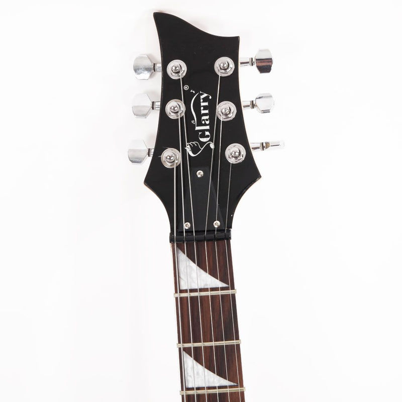Glarry Flame Electric Guitar HSH Pickup Shaped Electric Guitar  Pack   Strap   Picks   Shake   Cable   Wrench Tool Black
