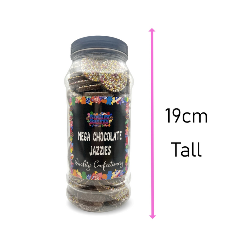 Milk Chocolate Jazzies Jazzles Retro Sweets Gift Jar - 585g