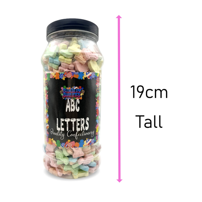 ABC Letters Chalky Alphabet Sweets Gift Jar - 700g
