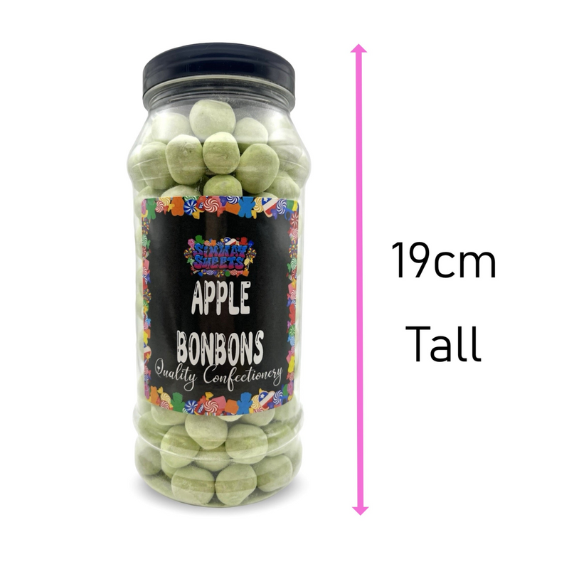 Apple Flavour Bon Bons Retro Sweets Bon Bons Gift Jar - 765g