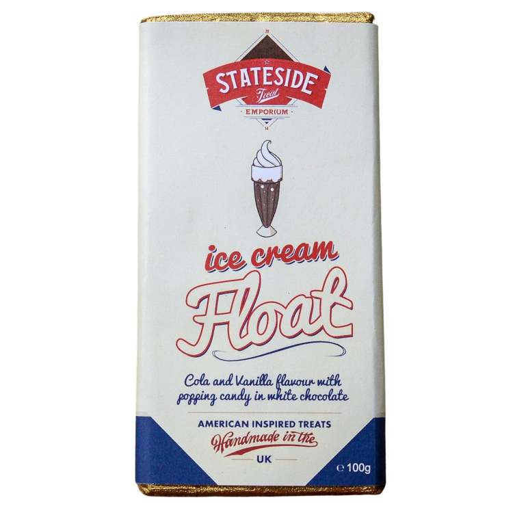 Stateside | Cola Ice Cream Float White Chocolate Bar | 90g