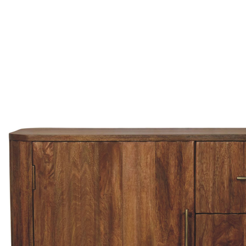 Artisan Furniture Solid Wood Montara Sideboard, 3 Drawers & 2 Doors, Brown