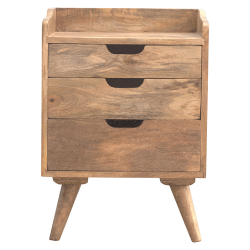 Artisan Furniture Solid Wood 3 Drawer Gallery Bedside
