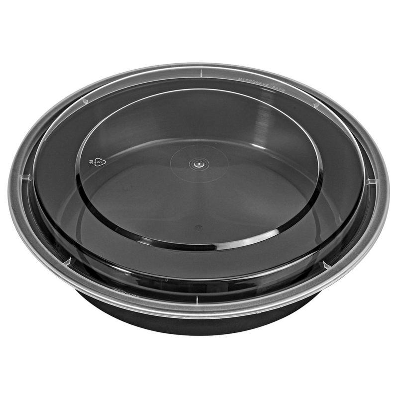 VINSANI ROUND 1 COMPARTMENT MEAL PREP CONTAINERS 1010426 X 3
