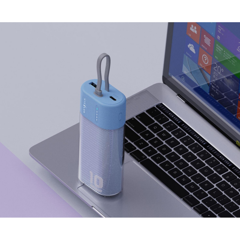 WYEFLUX 10000 mAh Mini Portable Power Bank - Blue