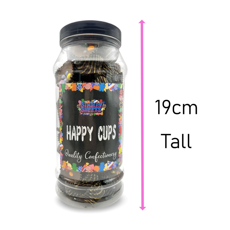 Milk Chocolate Happy Icy Cups Retro Sweets Gift Jar - 530g