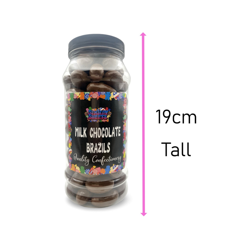 Milk Chocolate Brazil Nuts Choc Brazils Retro Sweets Gift Jar - 700g