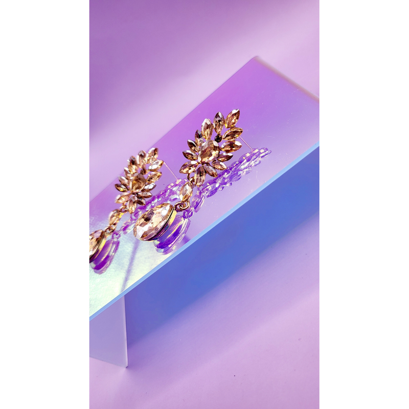 Infinite Crystal Drop and Dangle Earrings