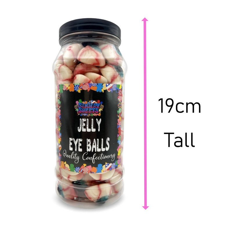 Jelly Eyeballs Sweets Gummy Retro Sweets Gift Jar - 800g
