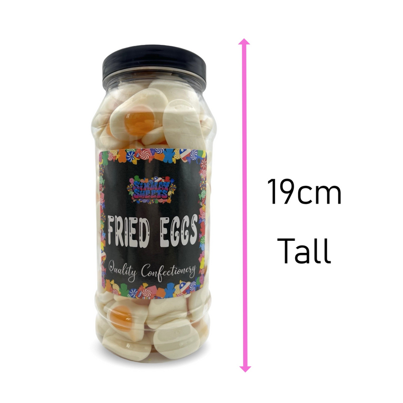Fried Eggs Gummy Retro Sweets Gift Jar - 645g