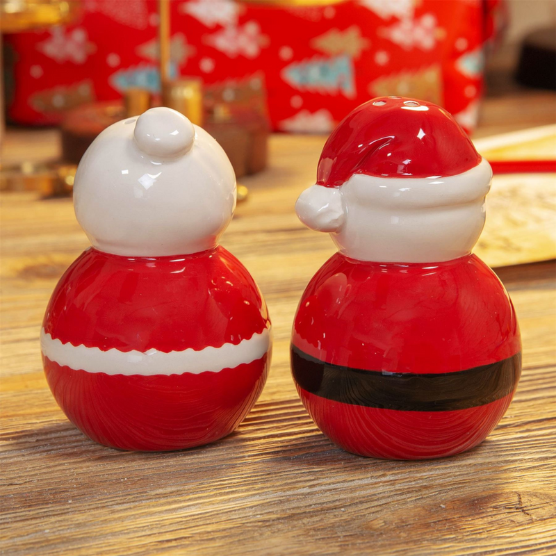 Santa & Mrs Claus Salt & Pepper Shakers 7.5cm
