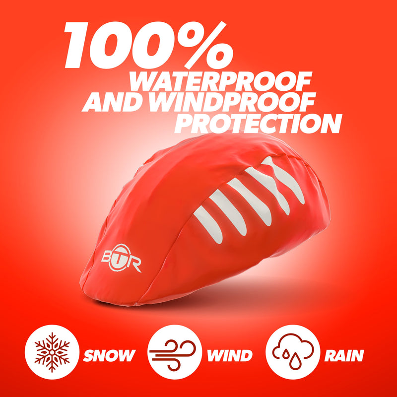 BTR Waterproof Hi Vis Cycling Helmet Cover