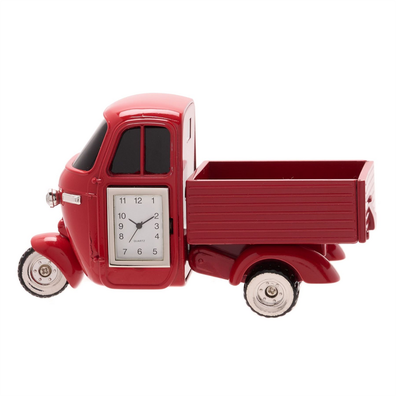 Wm.Widdop Miniature Clock 3 Wheel Truck Red