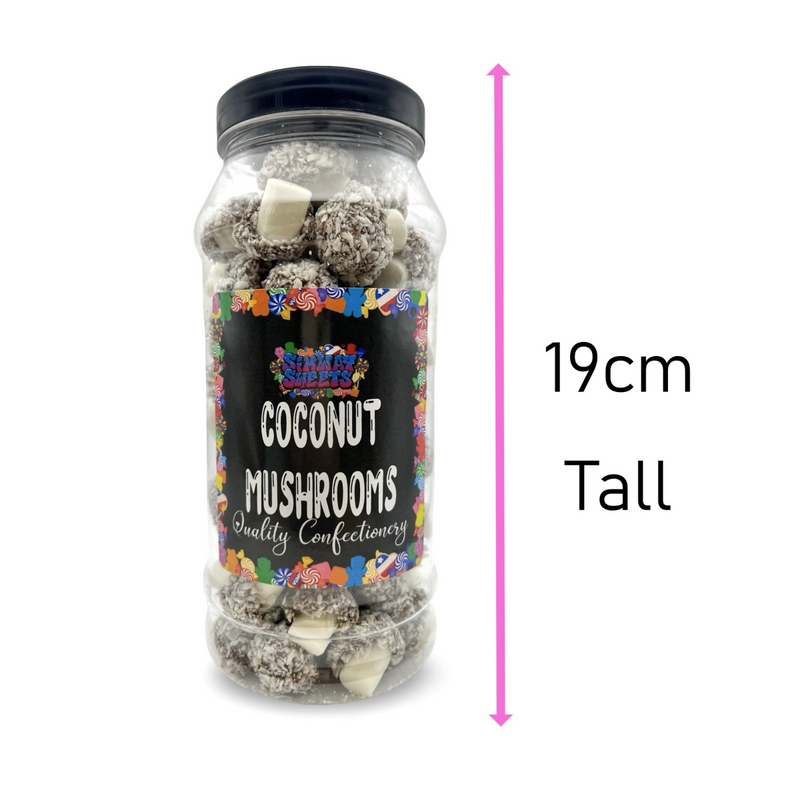 Coconut Mushrooms Retro Sweets Gift Jar - 550g