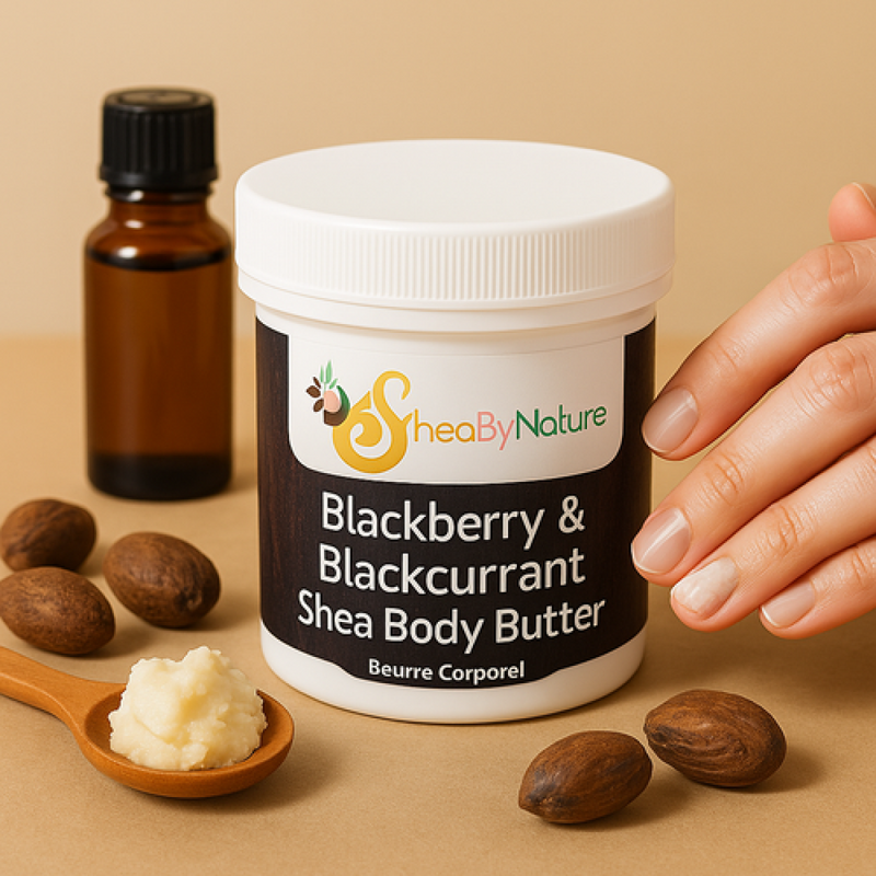 Wild Blackberry and Black Currant Body Butter for very Dry Skin. It smells so delicious.250g