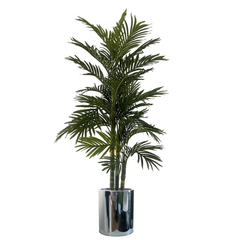 51cm XL Silver Metal Planter by Leaf