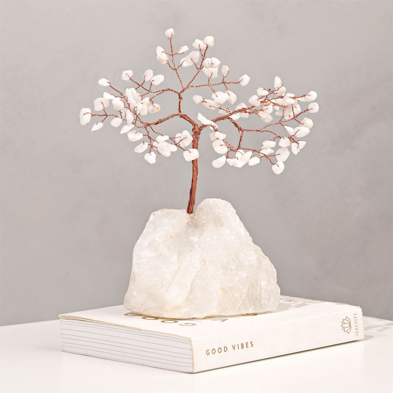 Gemstone Tree - White Jade