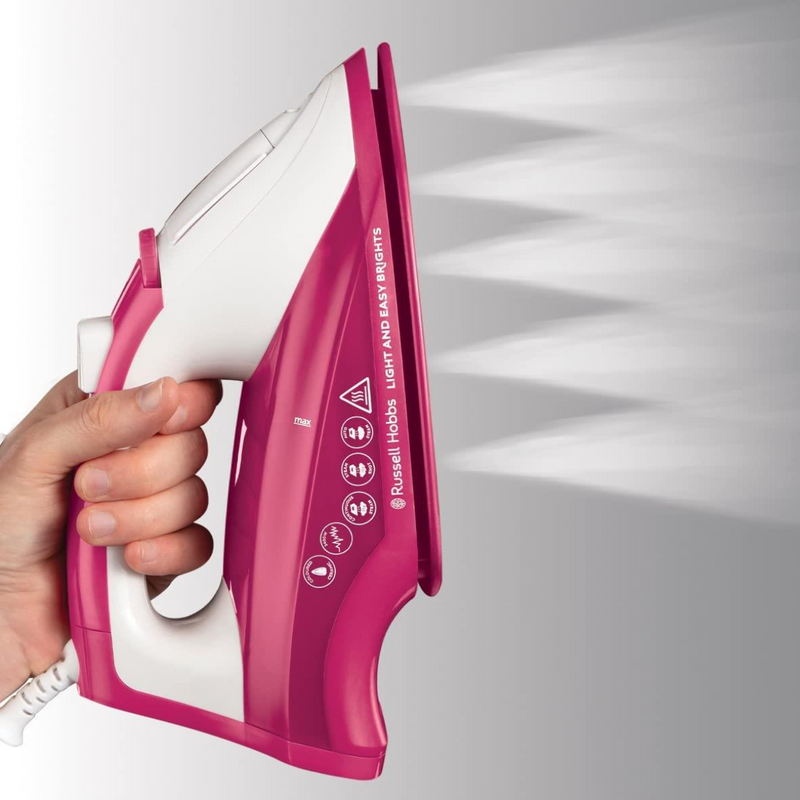 Russell Hobbs Light and Easy Brights Steam Iron 26486- Berry