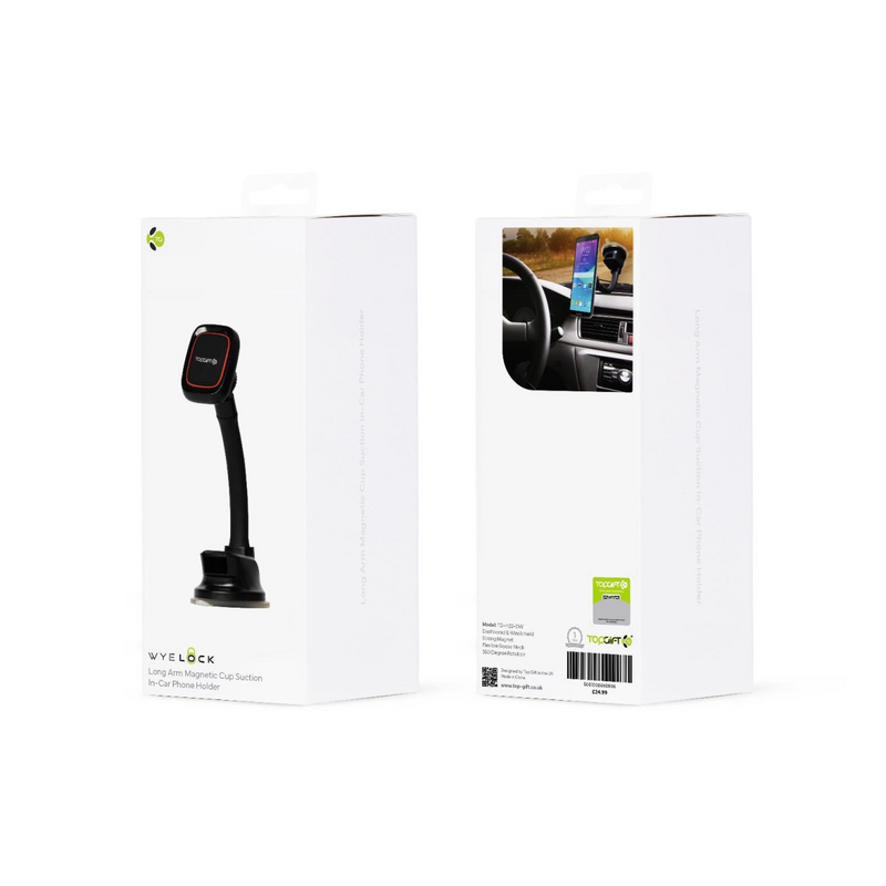 WYELOCK Long Arm Magnetic Cup Suction In-Car Phone Holder