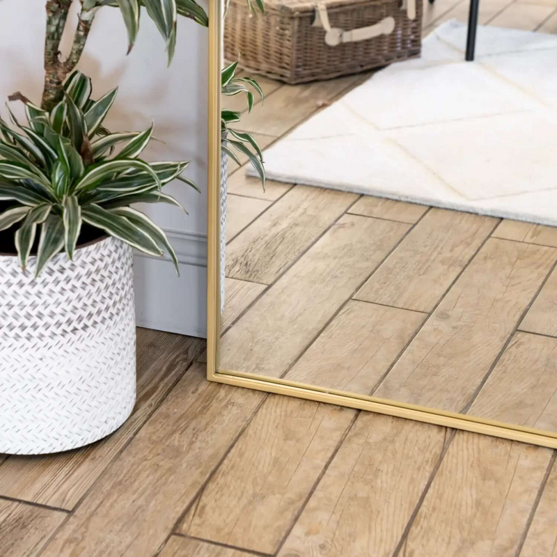 Akiko- Full Length Gold Metal Arched Mirror - 200cm x 120cm