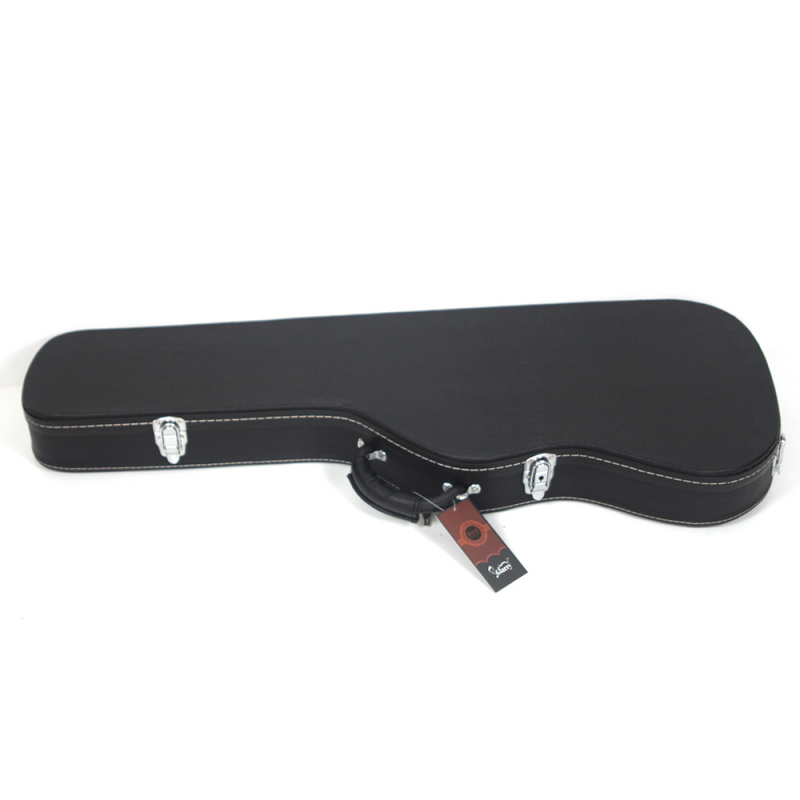 ST High Grade Electric Guitar Hard Case Microgroove Flat Surface Straight Flange Black