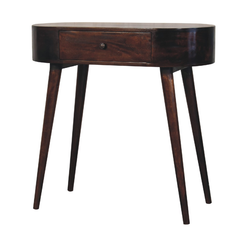 Artisan Furniture Solid Wood Albion Light Walnut Console Table, Brown, 1 Drawer