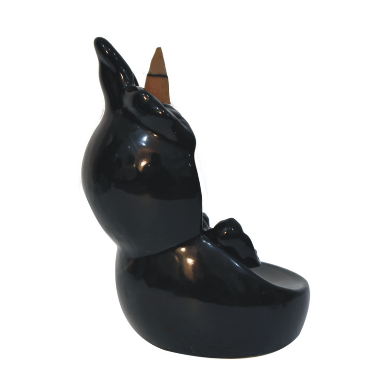 Artisan Furniture Temple Burner Fountain Set (Floral), Black