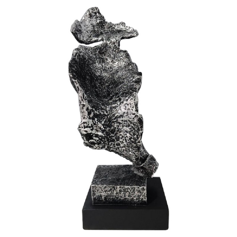 Resin Silent Man Statue Face Sculpture ，Modern Abstract Art Silence Carving Figurines