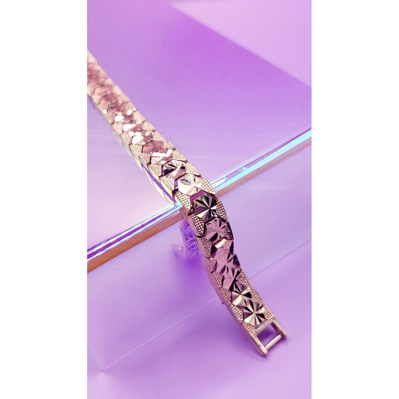 Prism Shiny Gold Link Bracelet